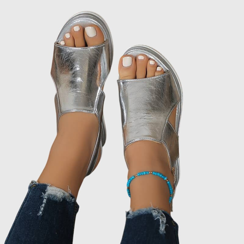 Veronica – Metalik Sandaletler