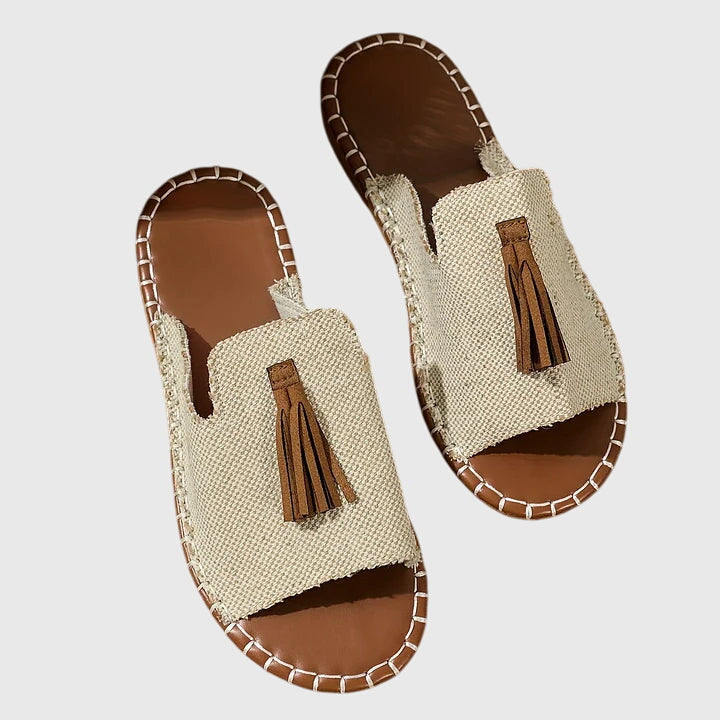 Lorraine | Boho-Tüylü Sandaletler