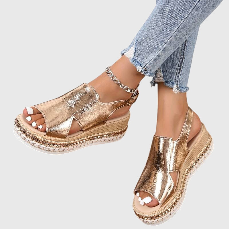 Veronica – Metalik Sandaletler