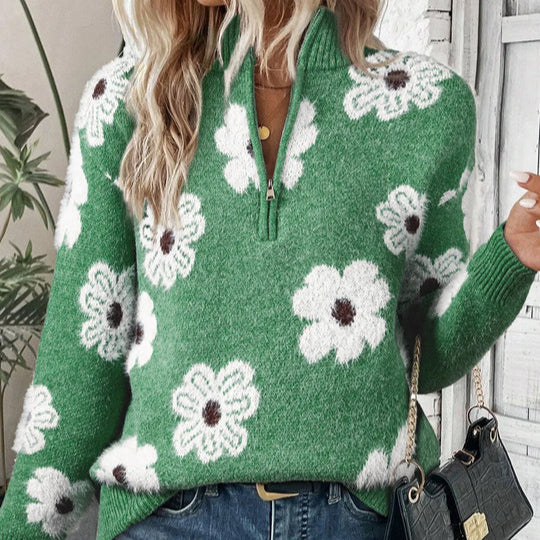 Bloom | Tröja med dragkedja