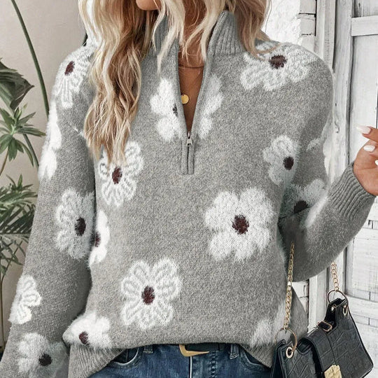 Bloom | Tröja med dragkedja