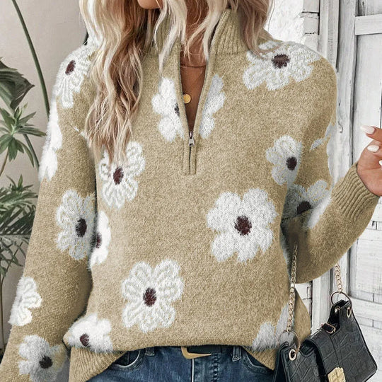 Bloom | Tröja med dragkedja