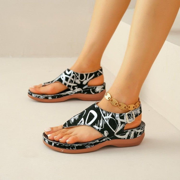 Flow | Çiçek Desenli Sandaletler