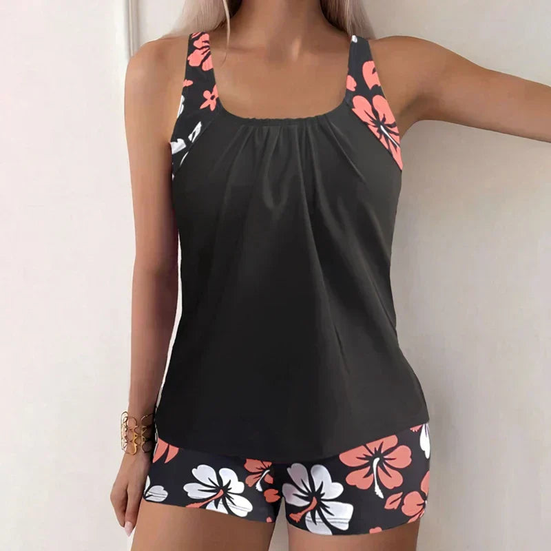 Tatjana | Hibiskus Desenli Tankini