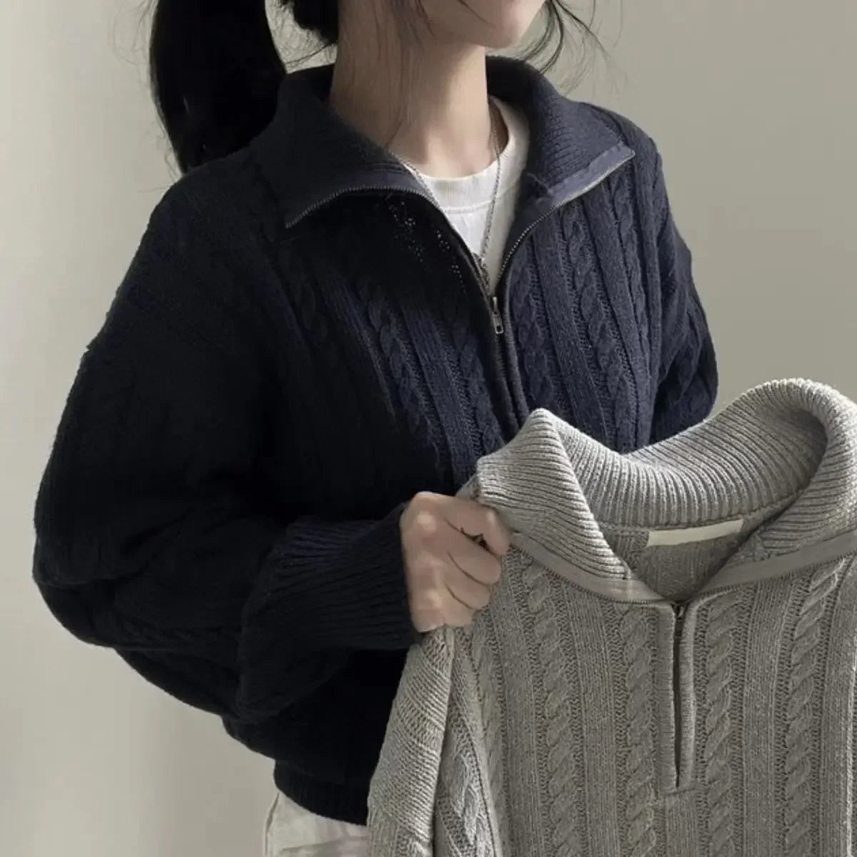 Kim | Tröja med dragkedja