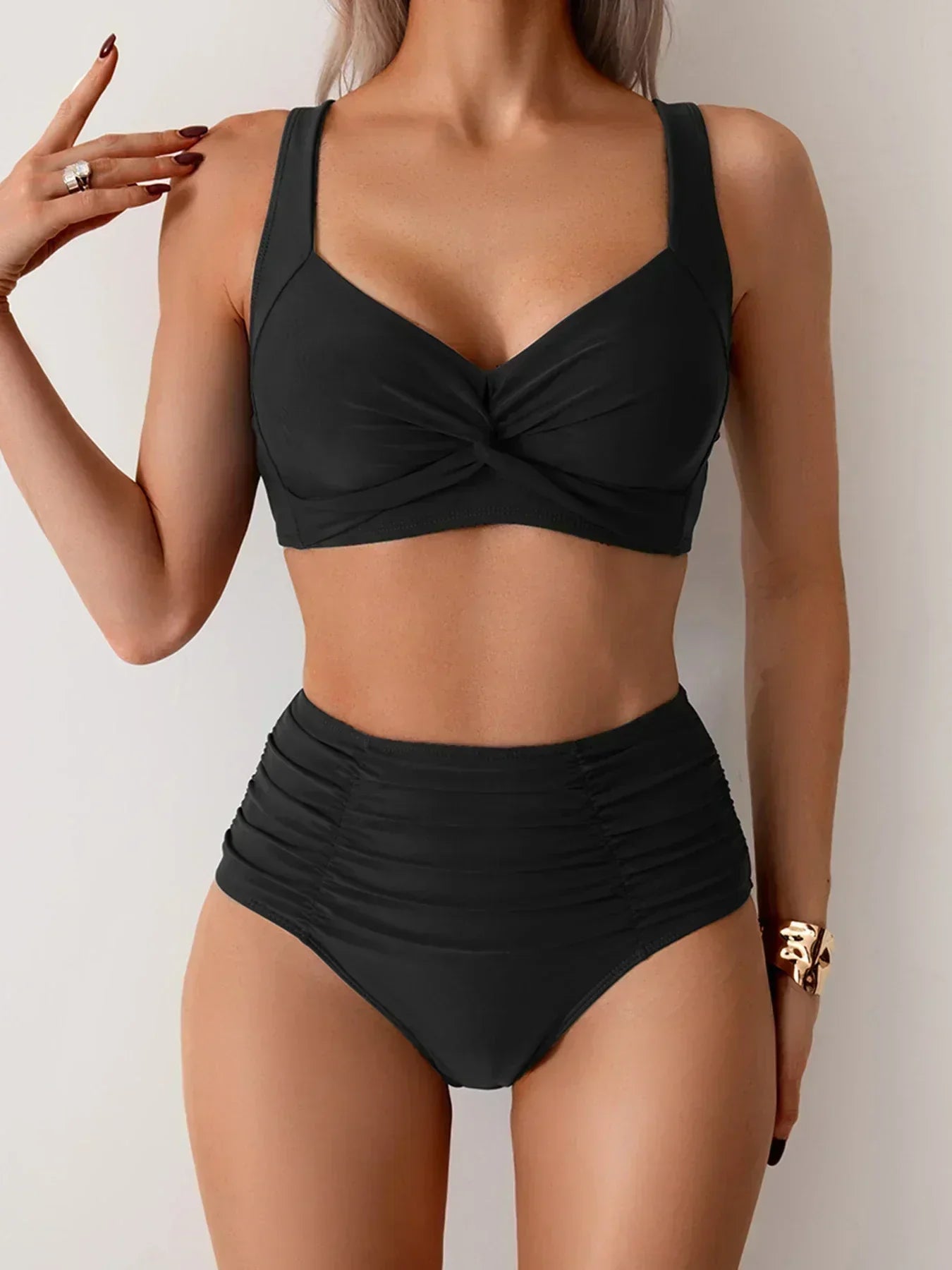 Lisanne | Ön Dönüşlü Yüksek Bel Bikini