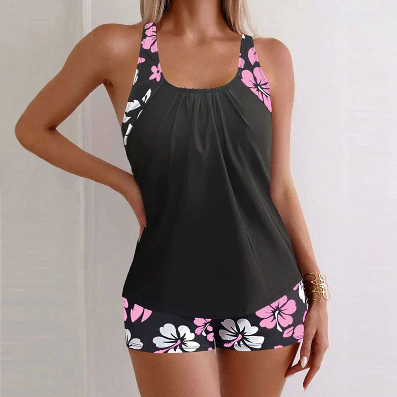 Tatjana | Hibiskus Desenli Tankini