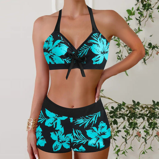 Dorothea | Çiçek Desenli Yüksek Kesim Tankini