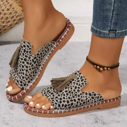 Lorraine | Boho-Tüylü Sandaletler