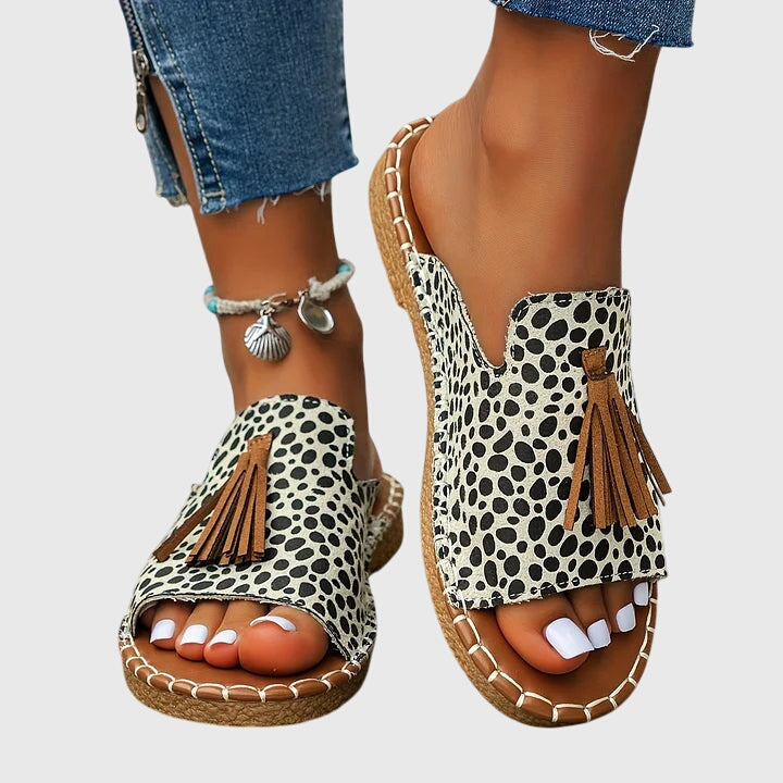 Lorraine | Boho-Tüylü Sandaletler